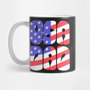 USA Dad Flag Patriotic Fathers Day Mug